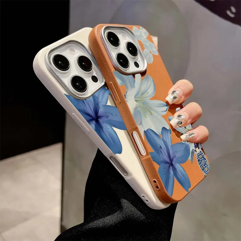 Elegant Blue Lily Fashion Patt - Xiaomi Redmi Note 13 ulasan dan harga